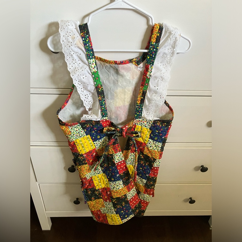 Vintage Patchwork Apron - image 3